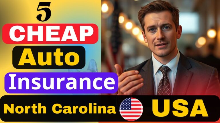 Cheap 5 Auto insurance companies in North Carolina, USA